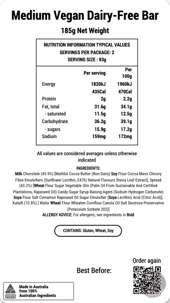 VEGAN and DAIRY-Free Chocolate Bar Dubai Bars
